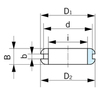 Kabeltülle PVC 5x9x1.5mm